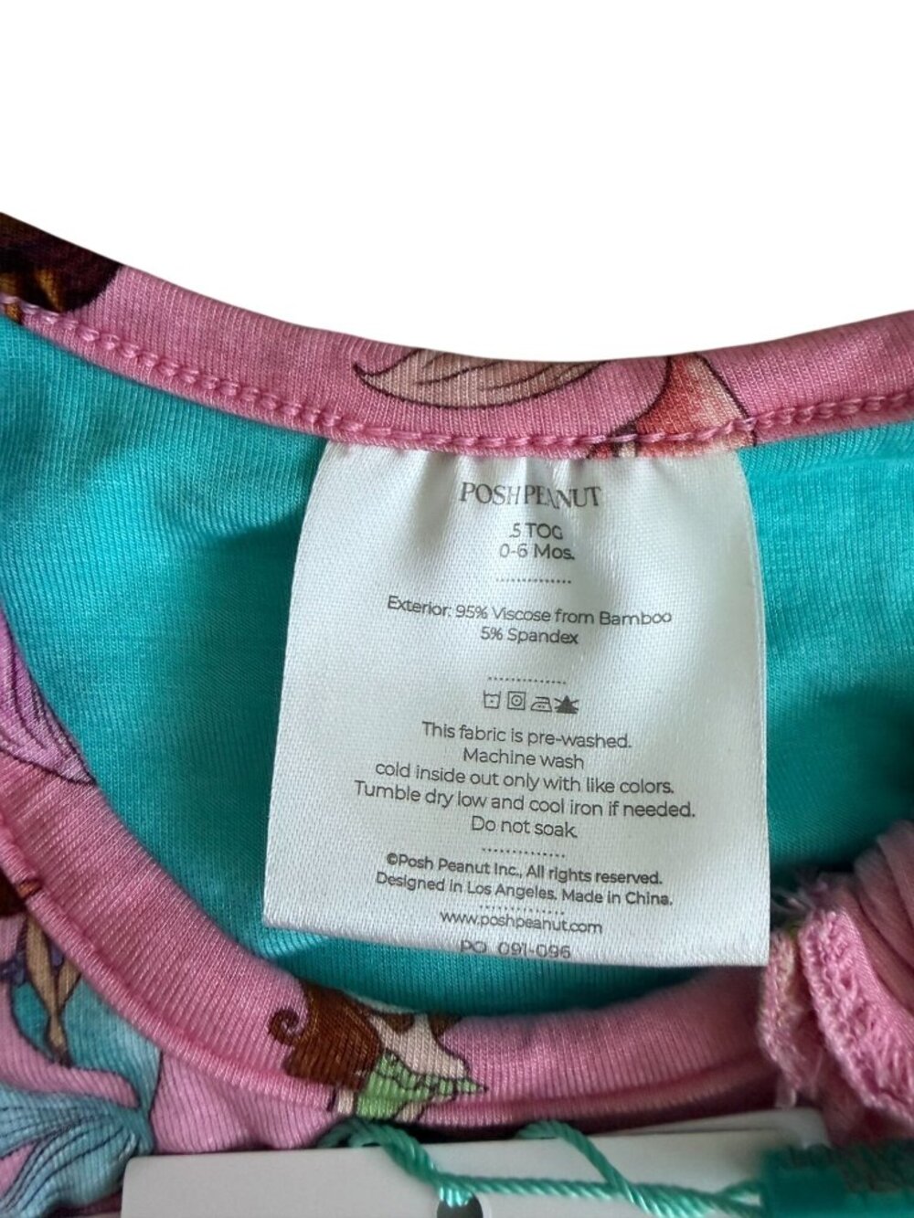POSH PEANUT Sleeveless Mermaid Sleep Sack Bag Size 0-6 Months NEW NWT - Picture 6 of 7